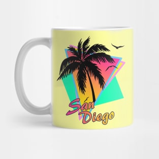 San Diego Cool 80s Sunset Mug